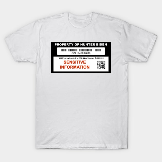 Property of Hunter Biden T-Shirt by CanossaGraphics